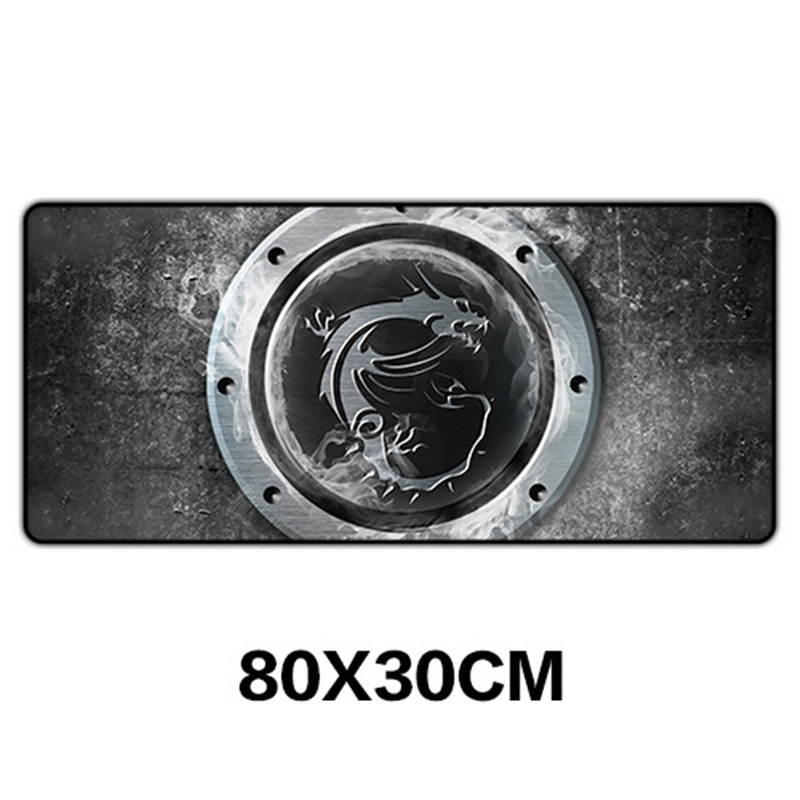 HISPETECH 80X30cm Gaming Mouse Pad Large XL Dragon Computer Mousepad Gamer Natural Rubber Desk Mat for Keyboard Anti-Slip Speed Version