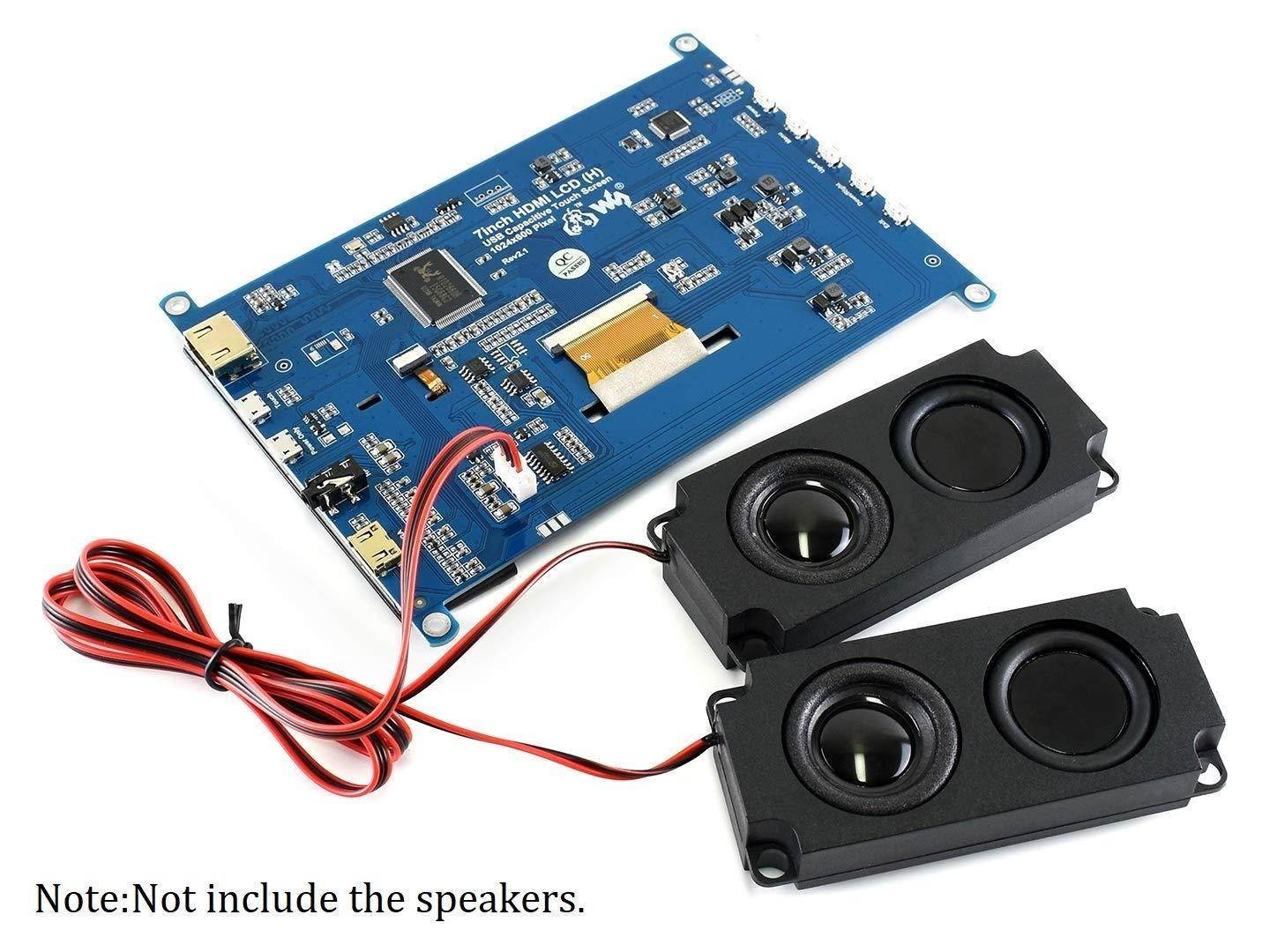 7inch HDMI LCD (H) 1024x600 IPS Capacitive Touch Screen LCD Display HDMI Module for Raspberry Pi, BeagleBone Black, Banana Pi Support Microsoft XBOX360, Sony PS4, and Nintendo Switch