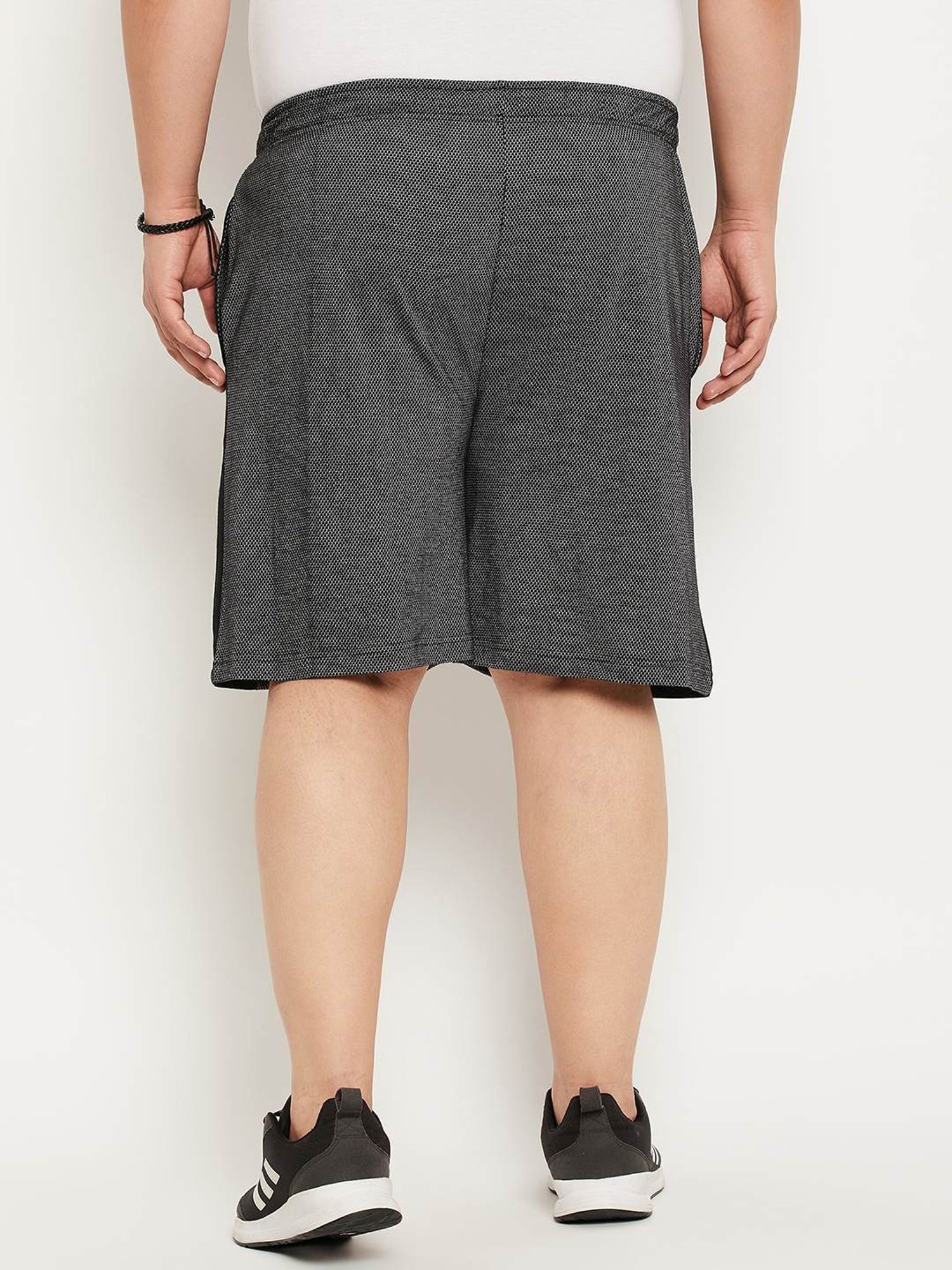 Bigbanana Black Cotton Regular Fit Colour Block Shorts