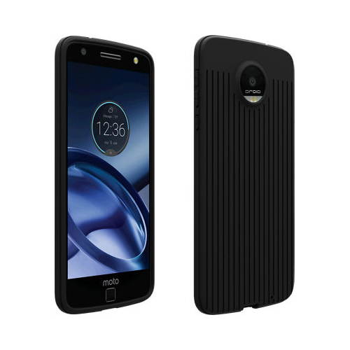 Verizon Matte Silicone Case for Moto Z Force Droid - Black