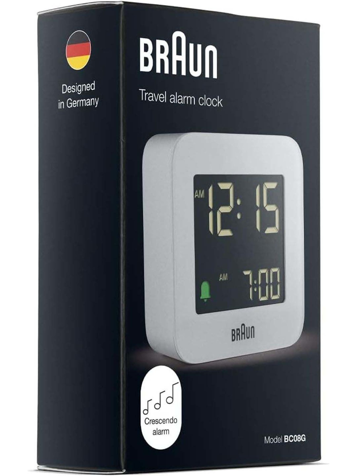 Braun Grey Classic Analog Wall Clock