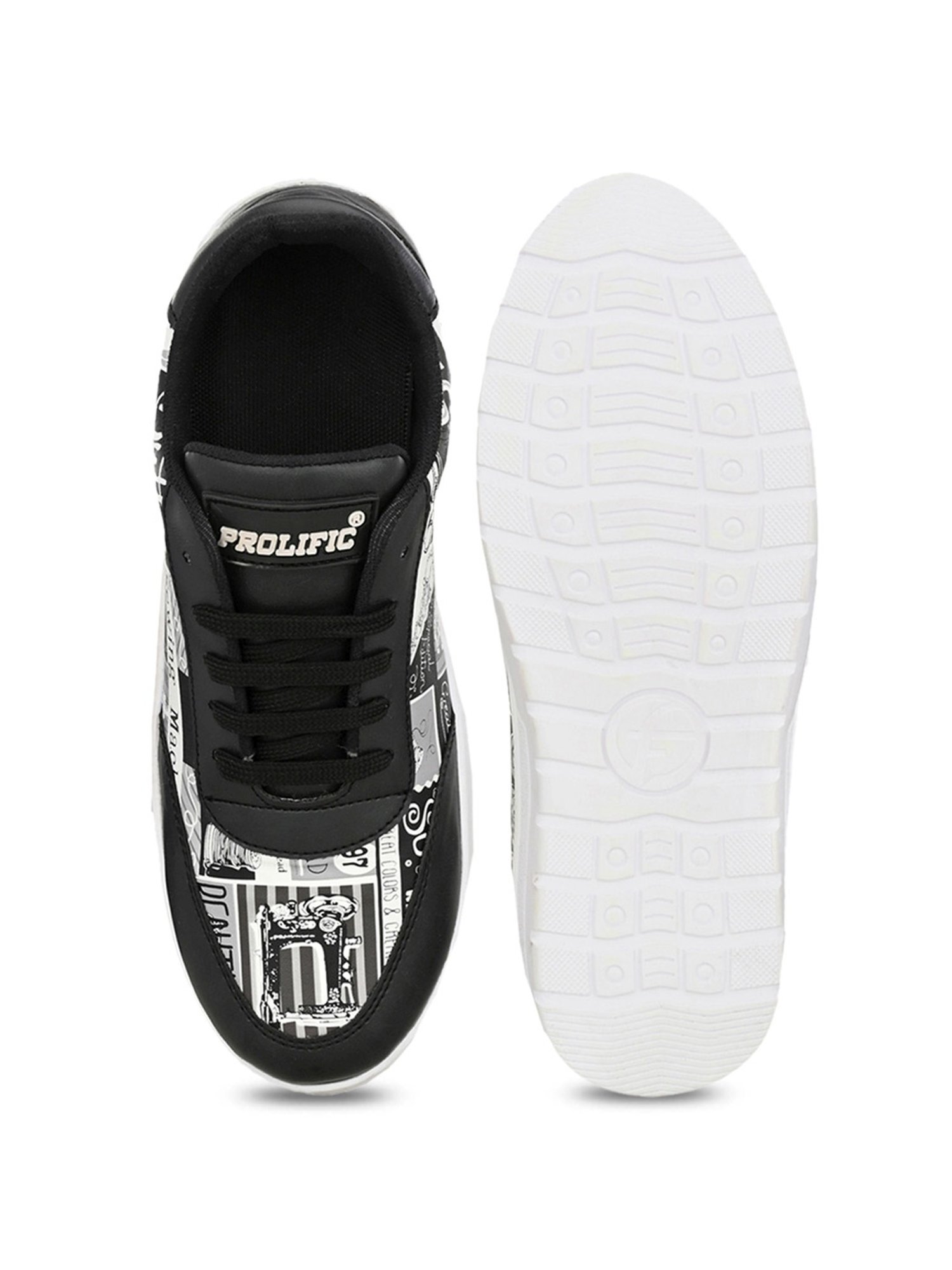 Prolific Men's Elite Black Casual Sneakers