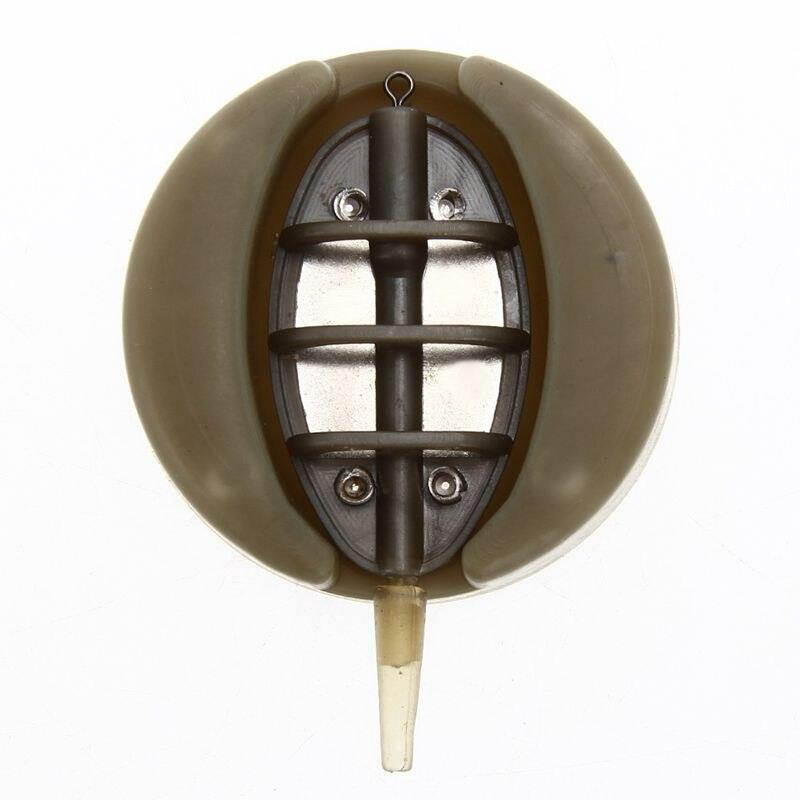 4Pcs/Set Method Feeder Carp Fishing Feeder For Fishing Combo Inline with Mould Carp Lead Sinker Free Lead Feeding Troughs Pesc