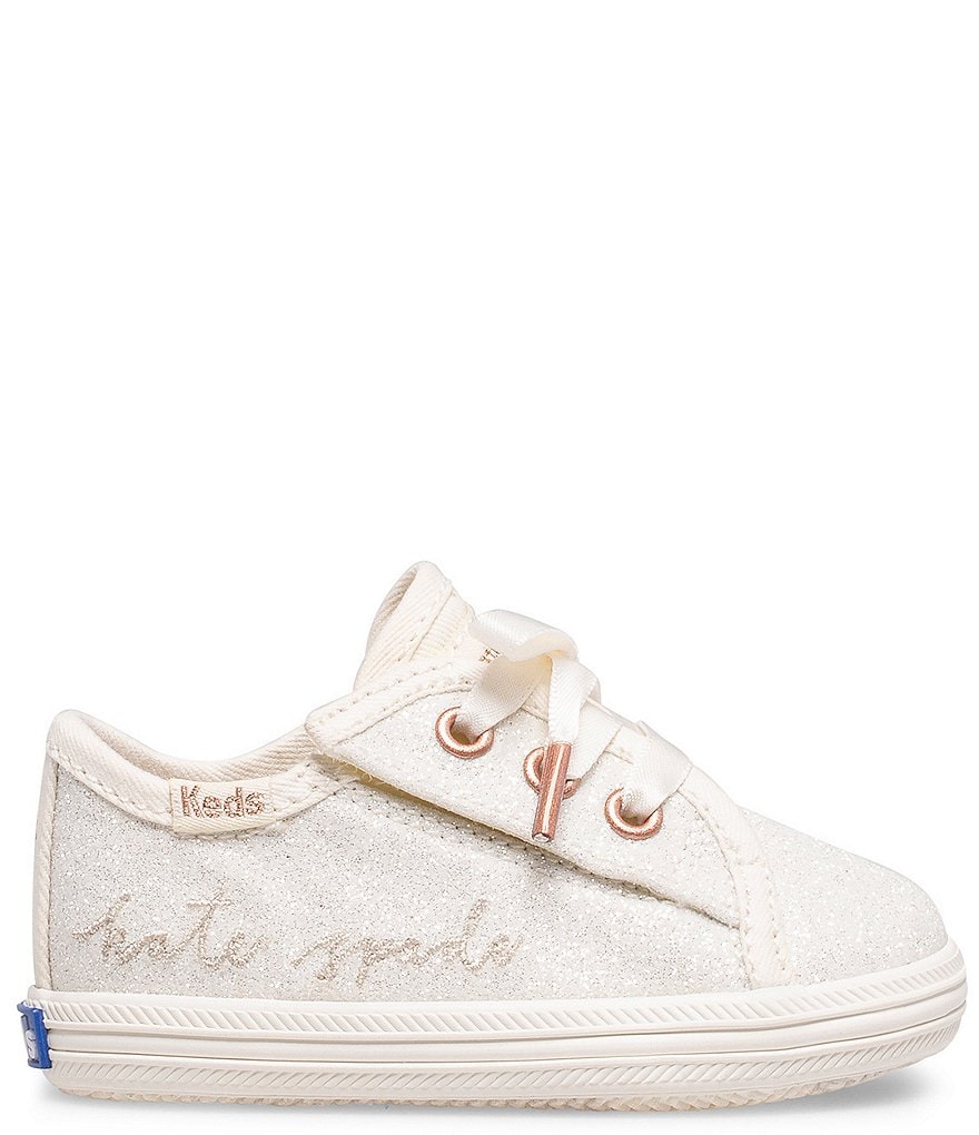 Keds for kate spade new york Girls' Kickstart Glitter Crib Shoes (Infant)