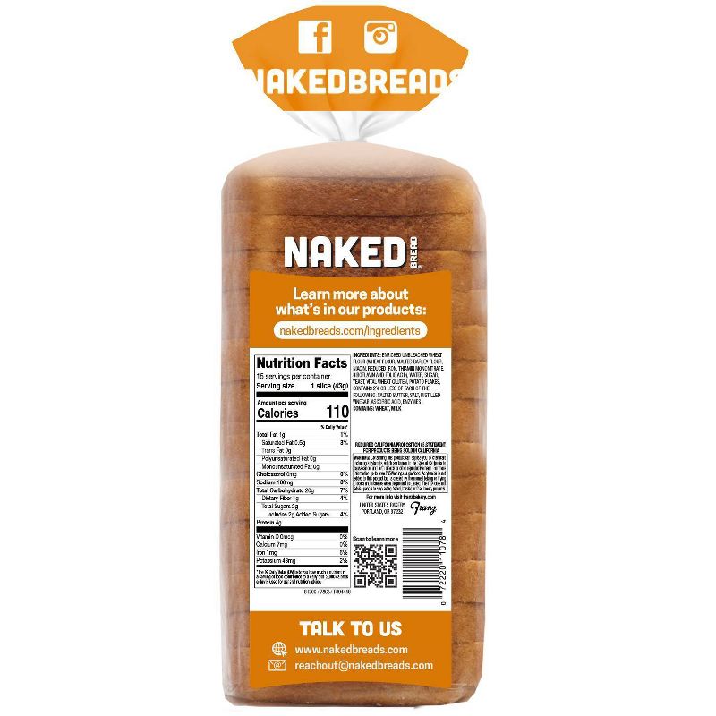 Franz Naked Potato Sandwich Bread - 22.5oz