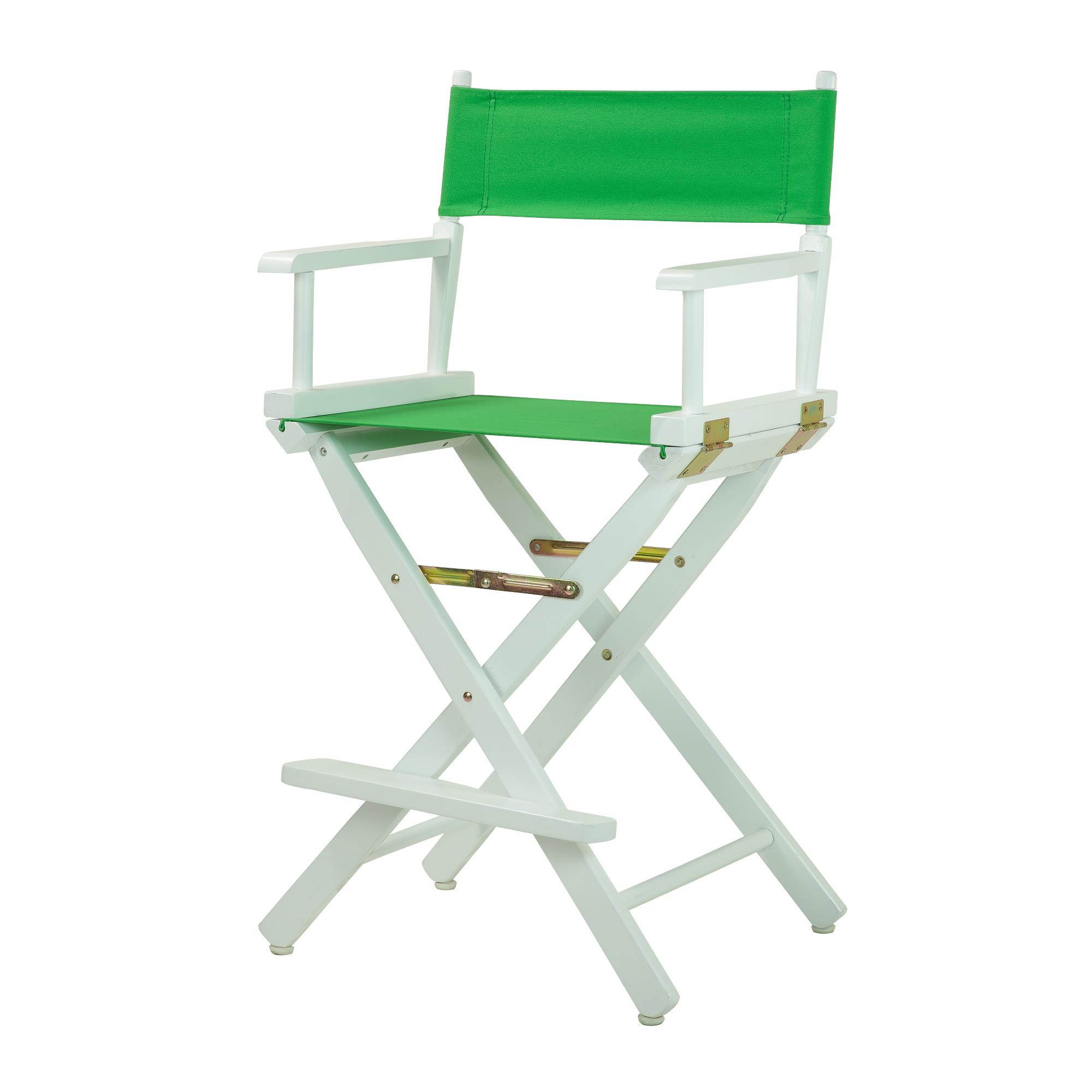 Casual Home 220-01-021-33 24 in. Directors Chair White Frame with Green Canvas