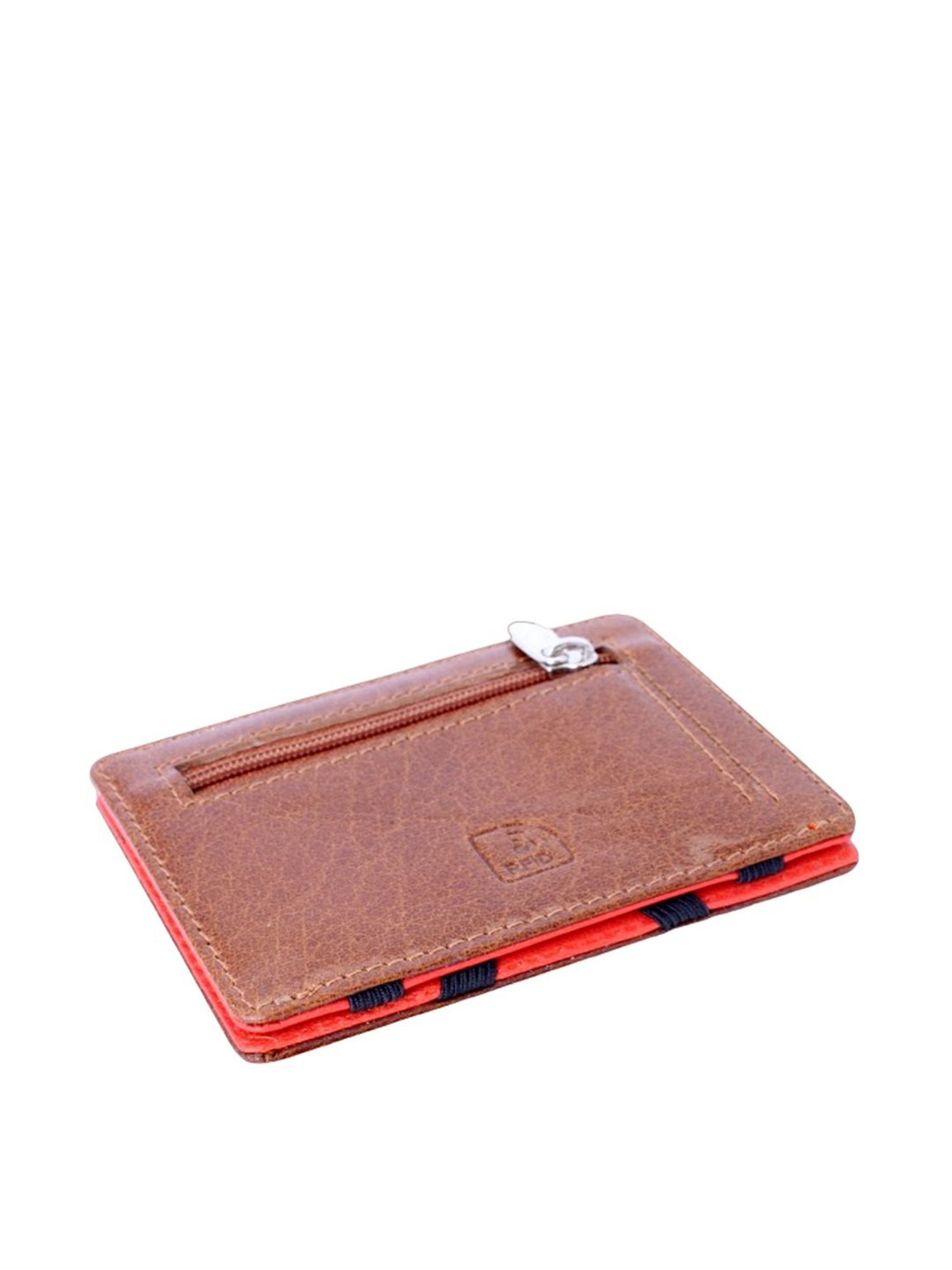 THE HOLISTIK Hide & Seek Tan Casual Leather Bi-Fold Wallet for Men