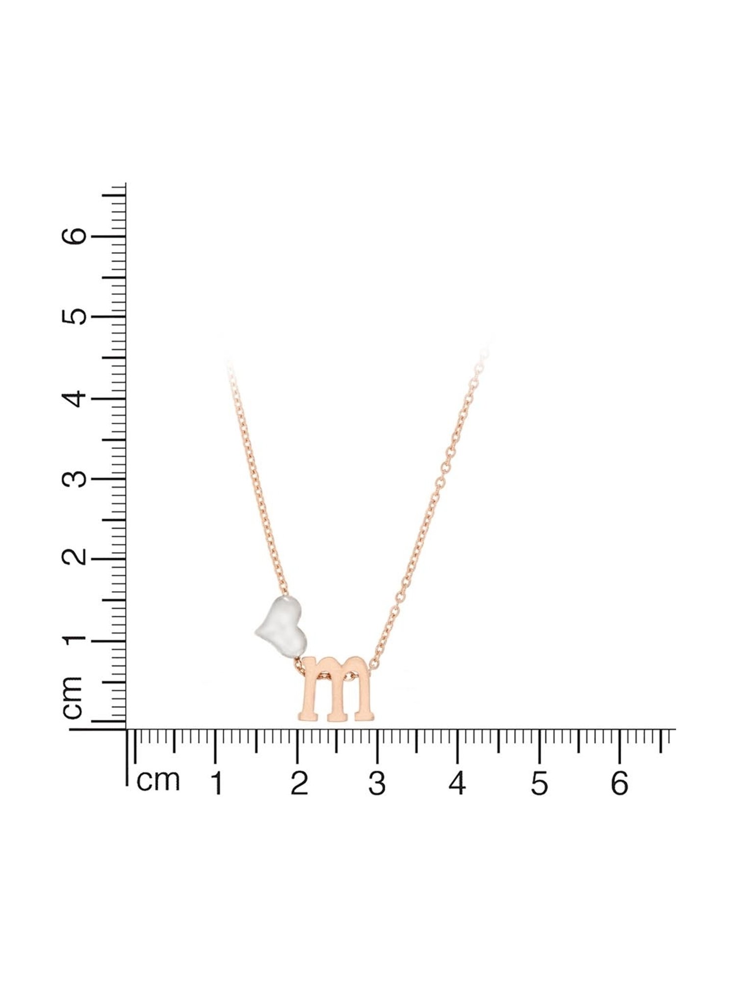 Anayra 92.5 Sterling Silver Initial Letter Charm Pendant without Chain for Women