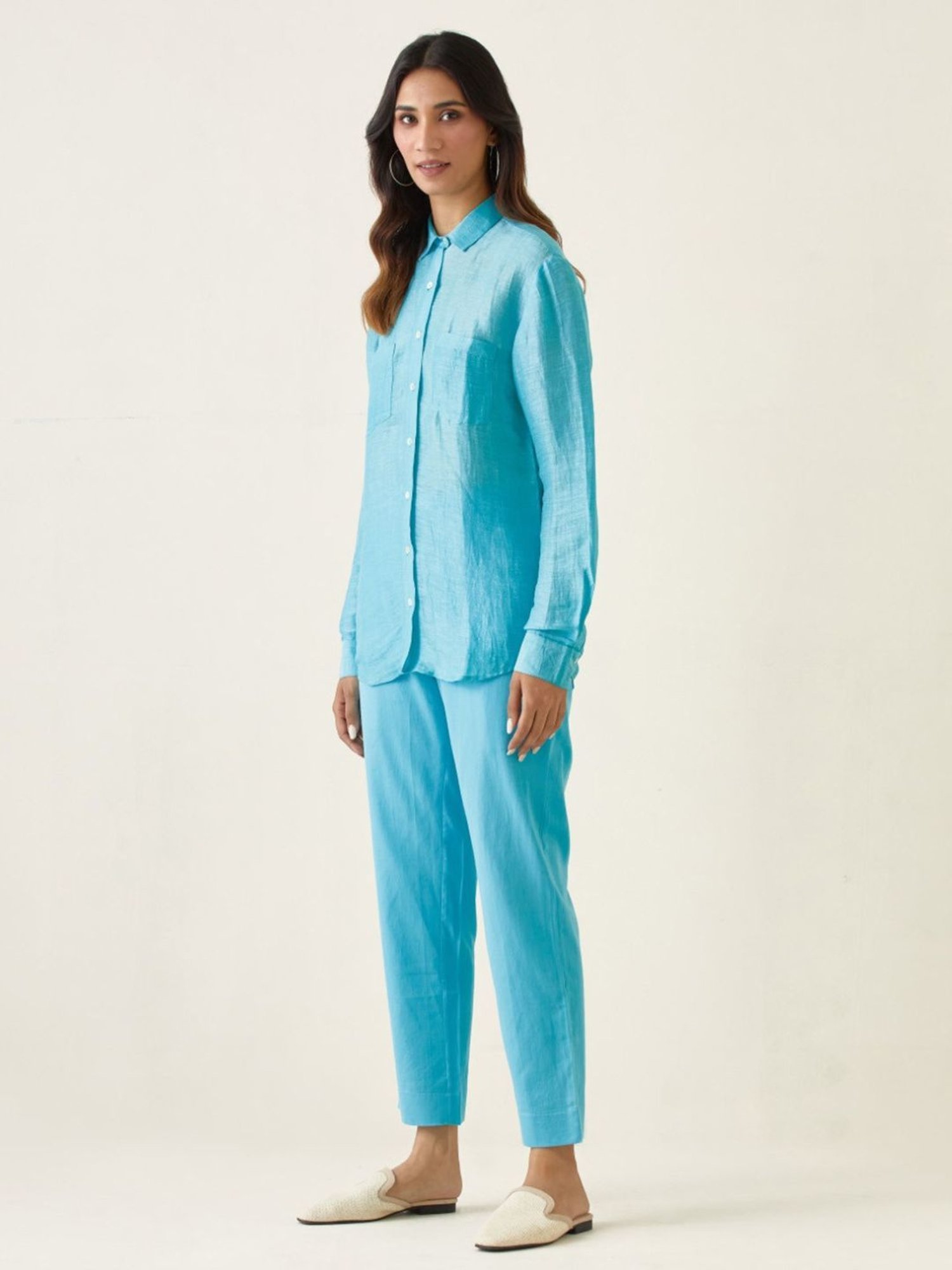 Vinusto Pastel Blue Summer Nostalgia Shirt