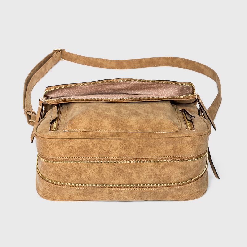 VR NYC Braided O-Ring Crossbody Bag - Natural