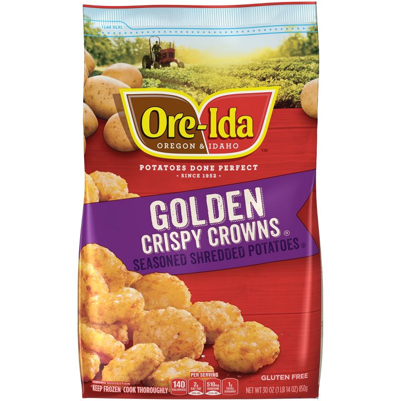Ore-Ida Crispy Crowns Seasoned Frozen Shredded Potatoes - 30oz