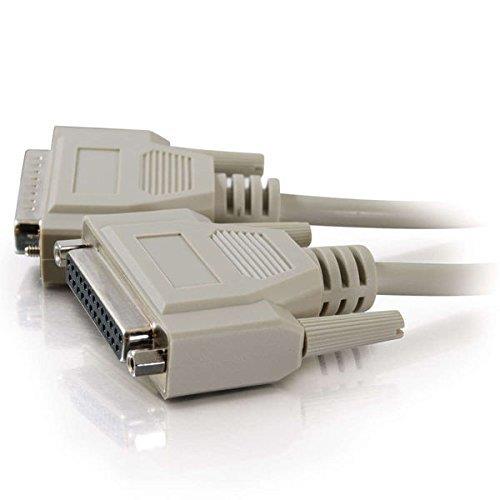 C2G 02654 DB25 M/F Serial RS232 Extension Cable, Beige (3 Feet, 0.91 Meters)