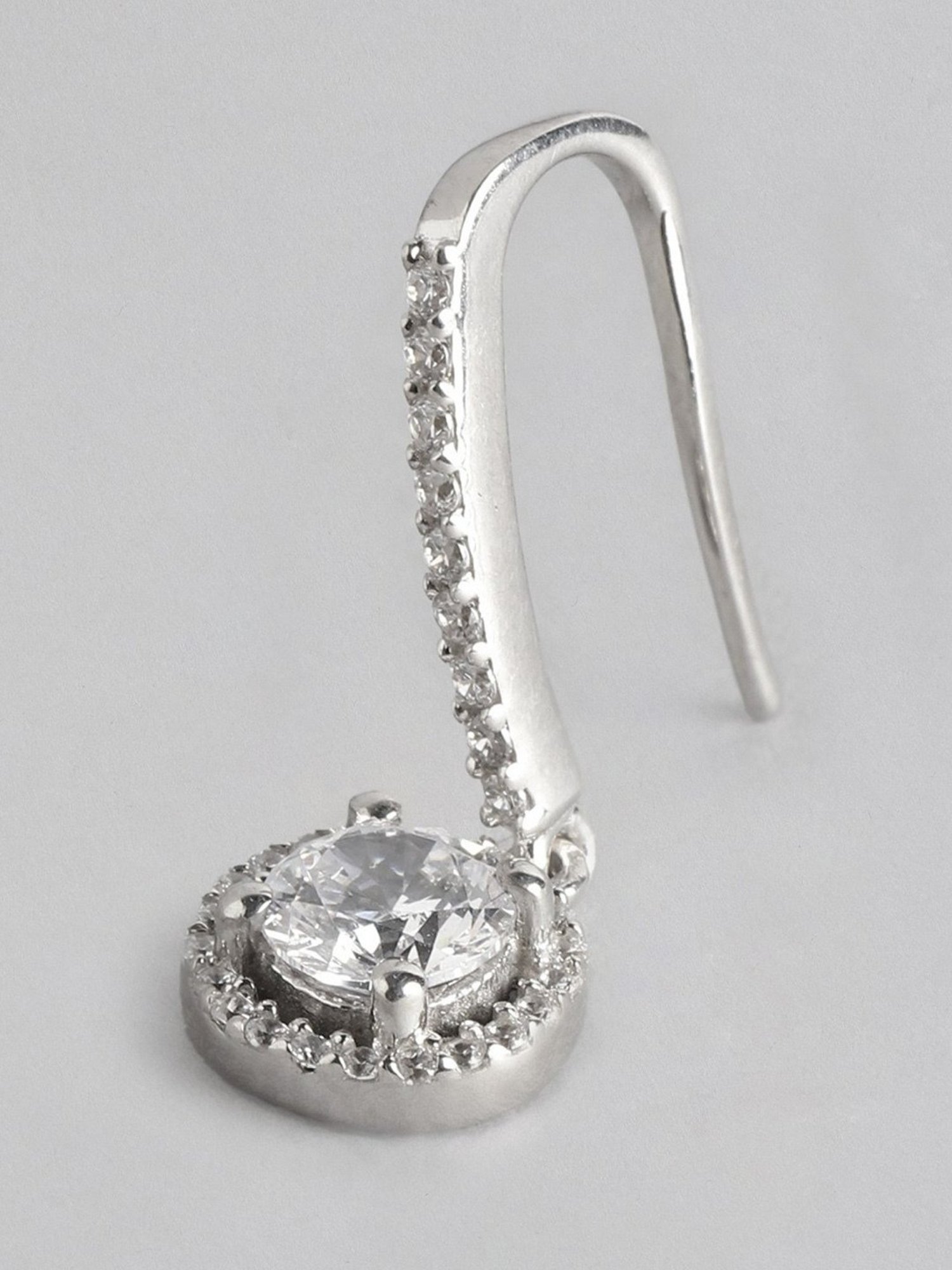 Zavya 92.5 Sterling Silver Drop & Hoop - Set of 2