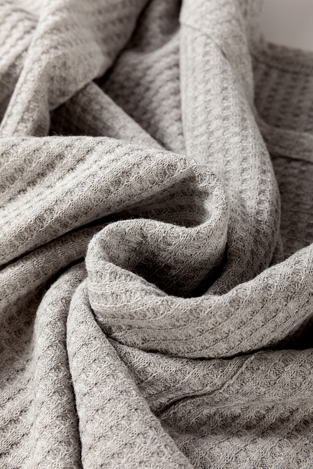 Skobeloff Textured Ruffle Split Top and Drawstring Shorts Set