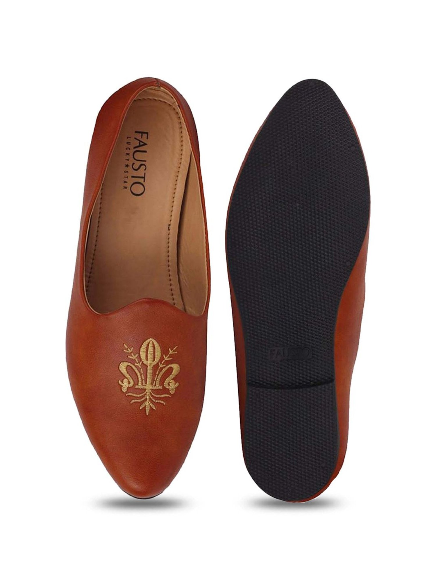 Walkway Men's Black Ethnic Juttis