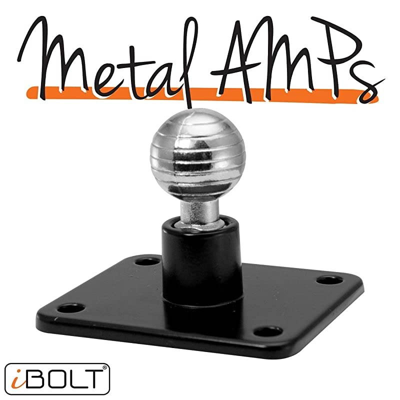 Aluminum 17mm AMPs Adapter Plate - for Garmin GPS Devices,  Smartphone Holders and Other Industry Standard 17mm adapters