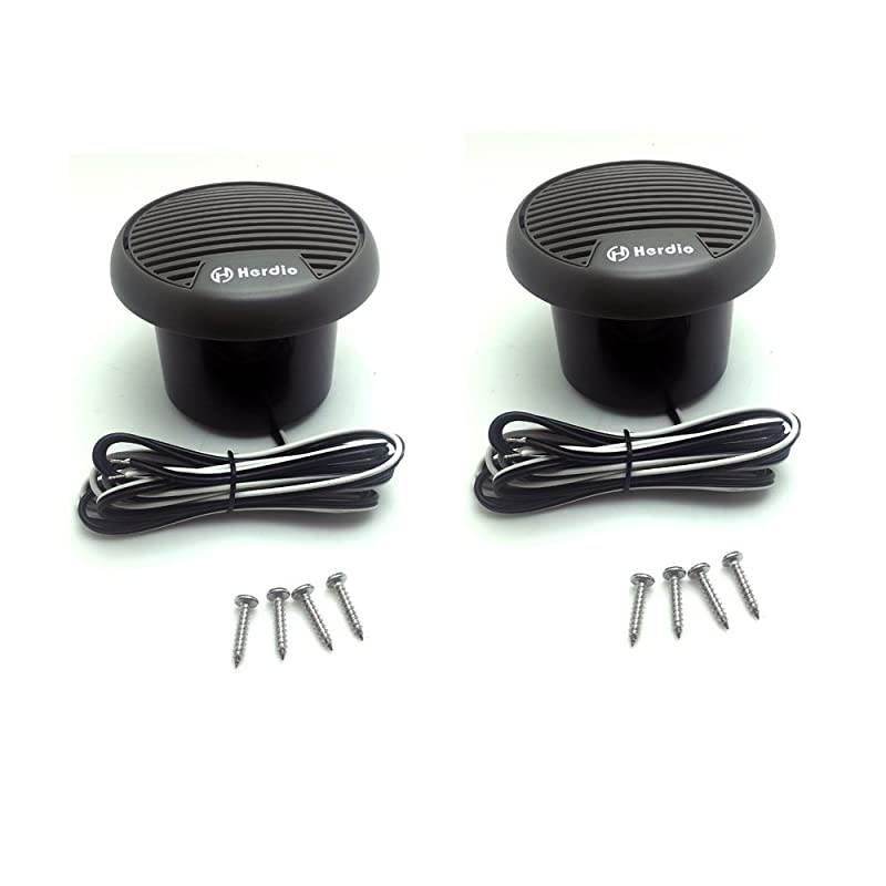 3 Inch Waterproof Marine Speakers Full Range Audio Motorcycle Speaker Stereo System with MAX Power 140 W Pair for MotorcycleBoatHot tubUTVATVGolf CartsPowersportsCARSPAGrey