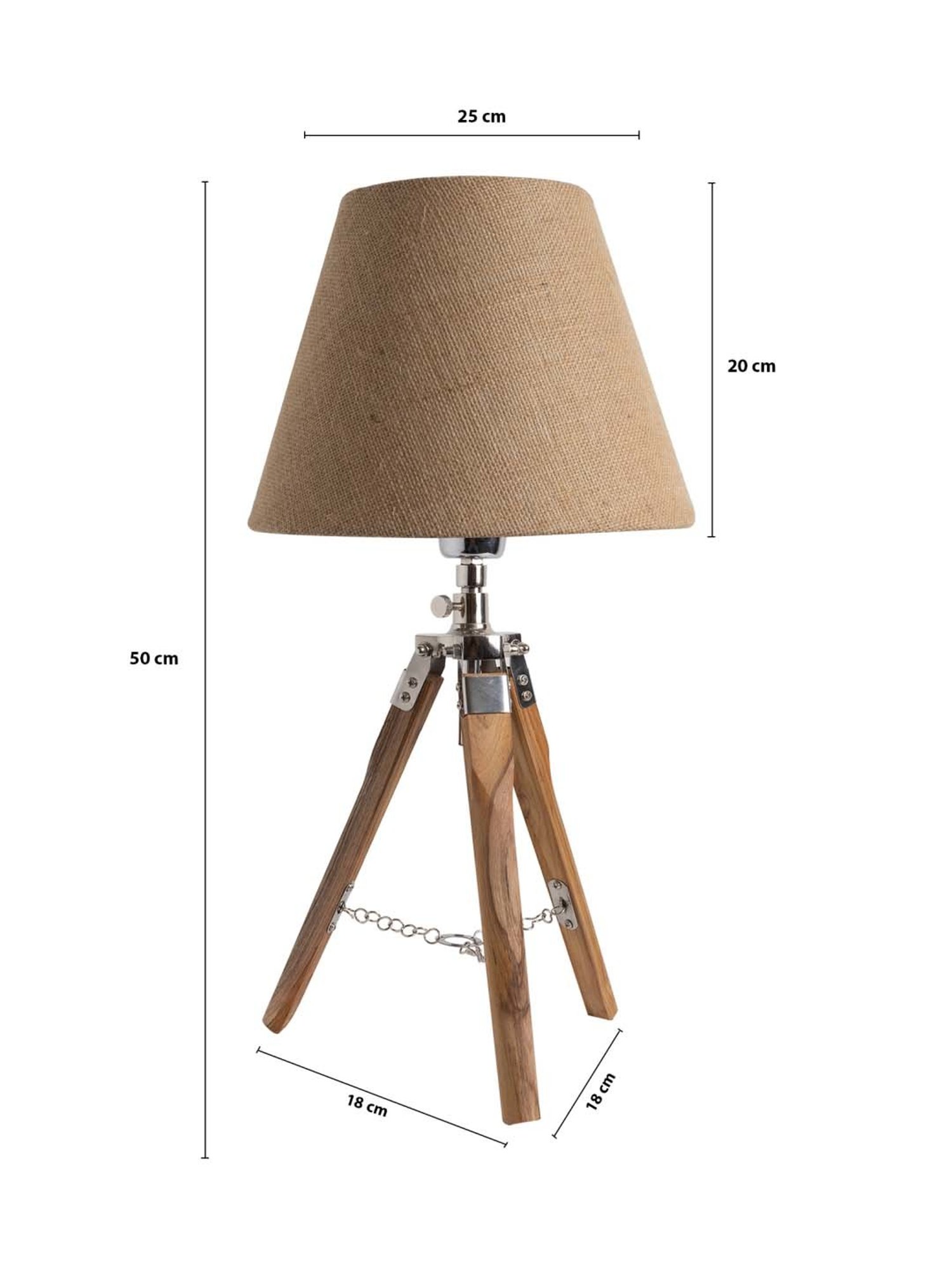 Homesake 'Modern' Brown Wood Table Lamp with Base - Set of 1