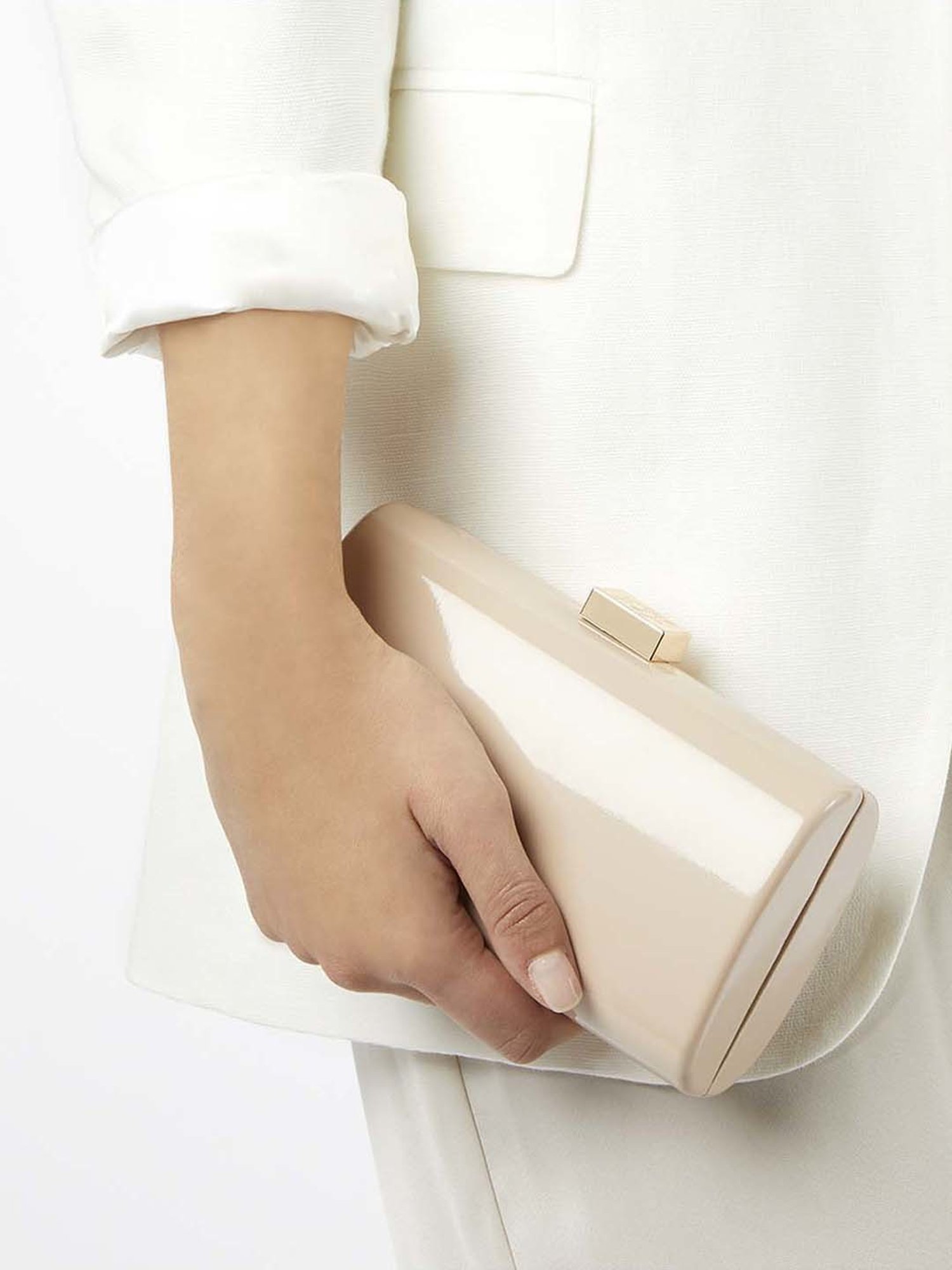 Dune London Pink Solid Clutch