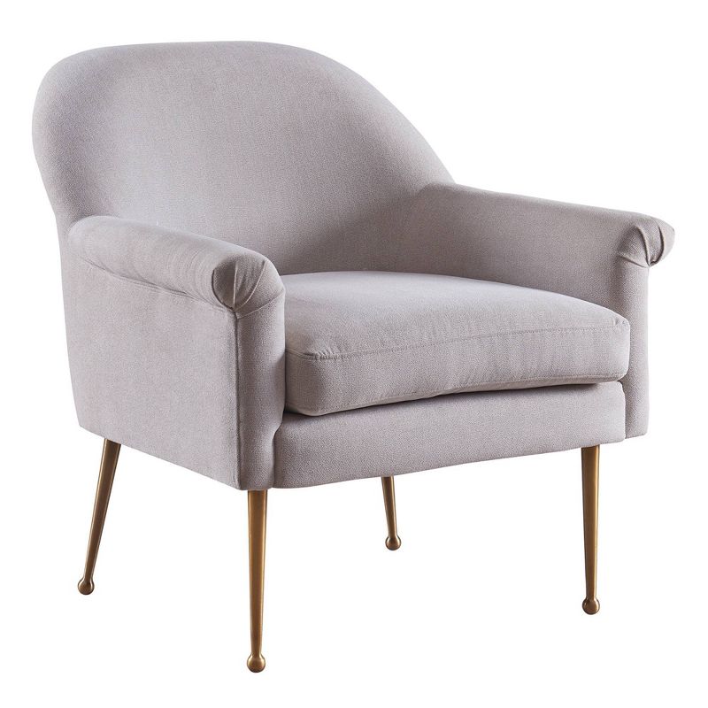 Sonoma Armchair with Metal Stainless Leg Wheat - Versanora