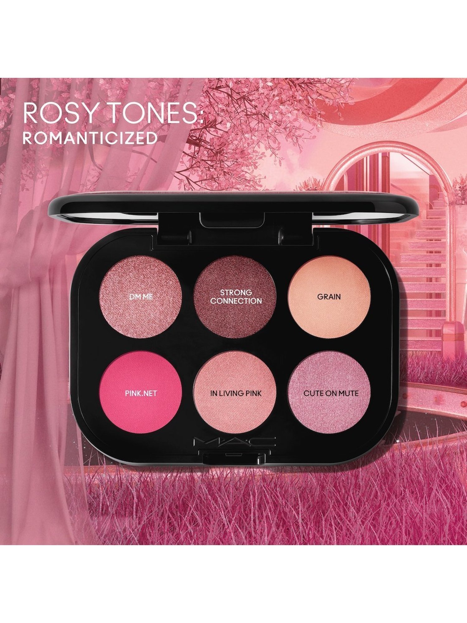 M.A.C Connect In Colour 6-Pan Eyeshadow Palette Rose Lens - 6.2 gm