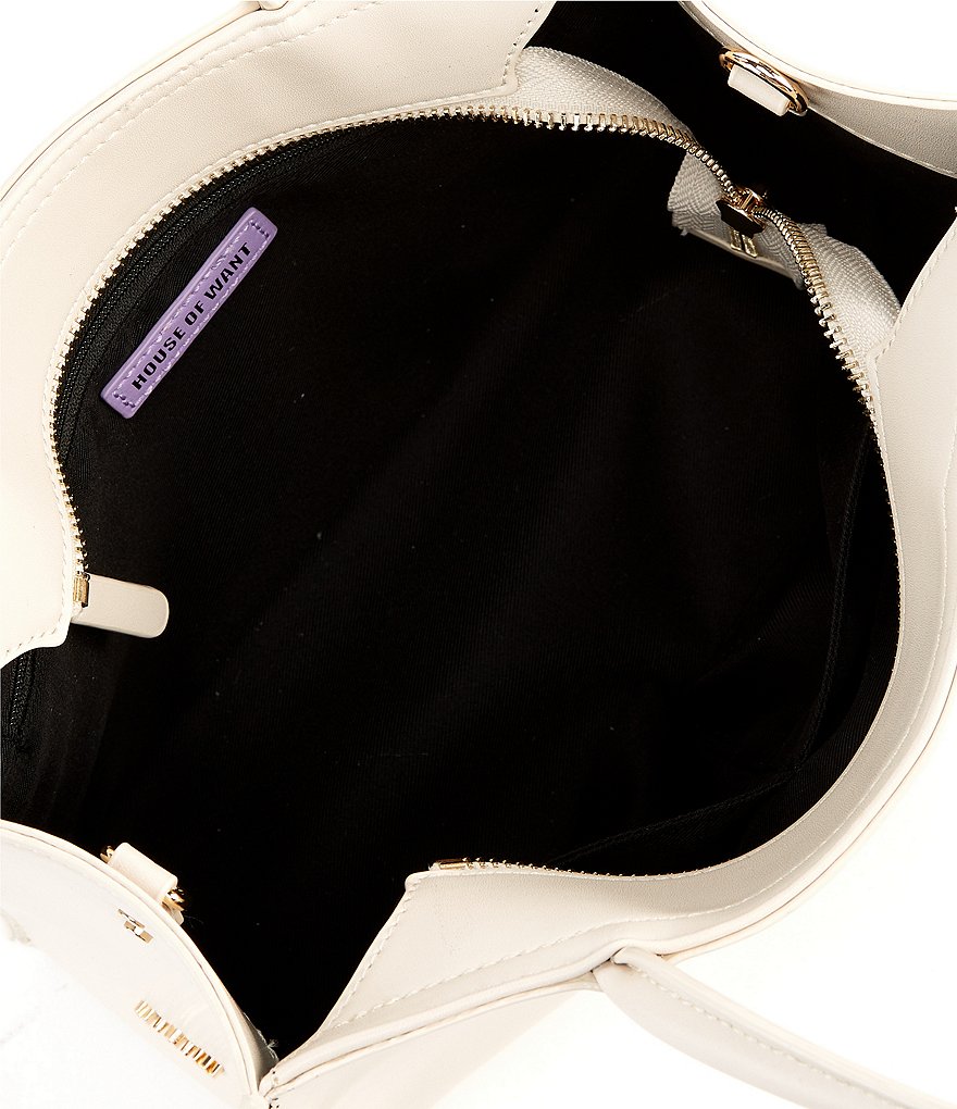 House of Want How We Gram Small Smooth Vegan Leather Tote Bag