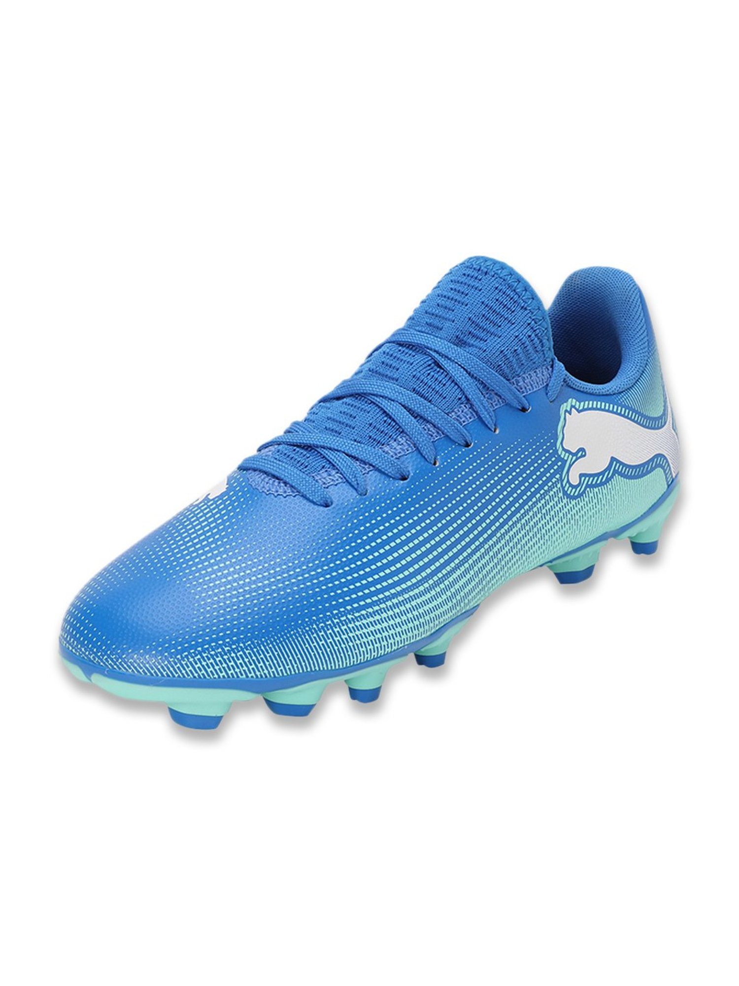 Puma Kids FUTURE 7 PLAY FG/AG Hyperlink Blue Football Shoes