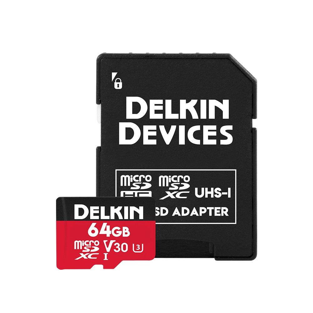 Delkin Devices 64GB Select microSDXC UHS-I (U3/V30) Memory Card (DDMSDR50064G)