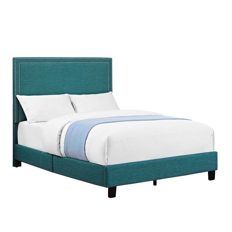 Emery Upholstered Full Platform Bed Teal - Picket House Furnishings