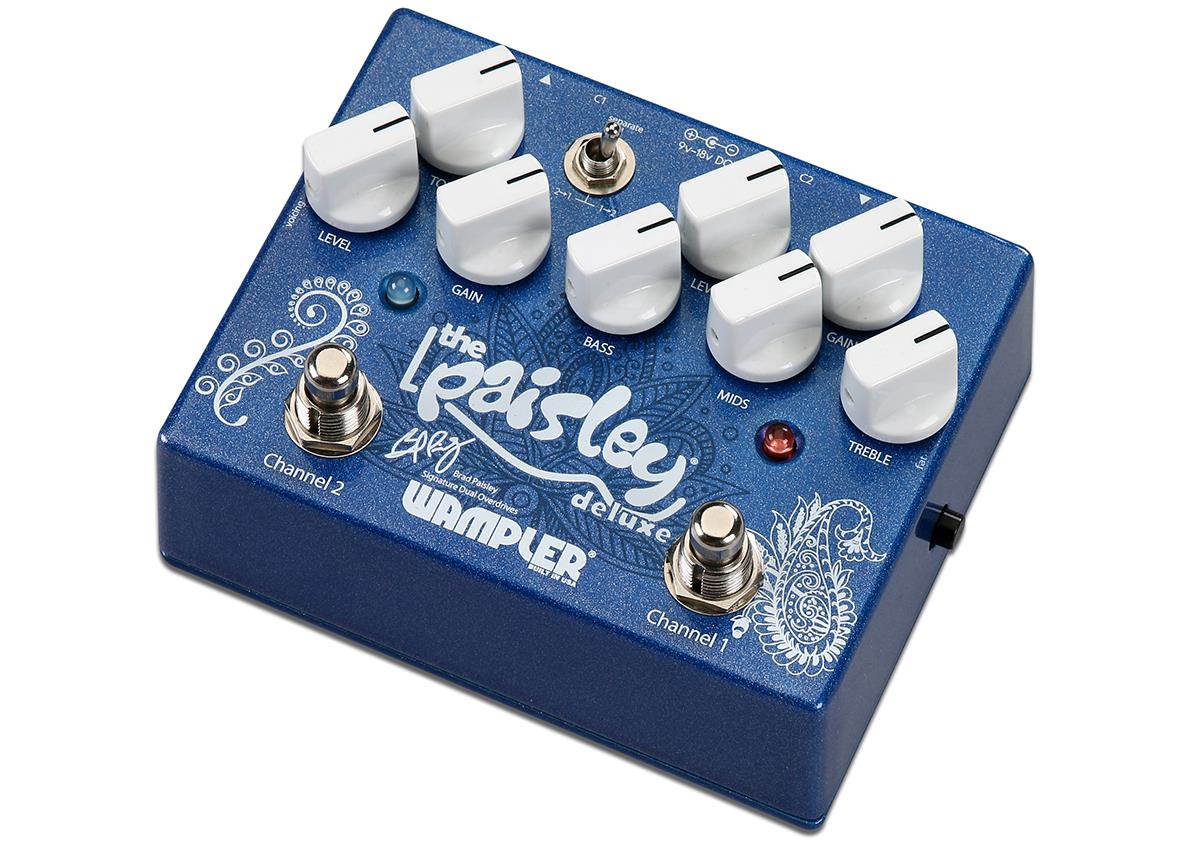 wampler paisley drive deluxe brad paisley signature dual overdrive guitar effects pedal