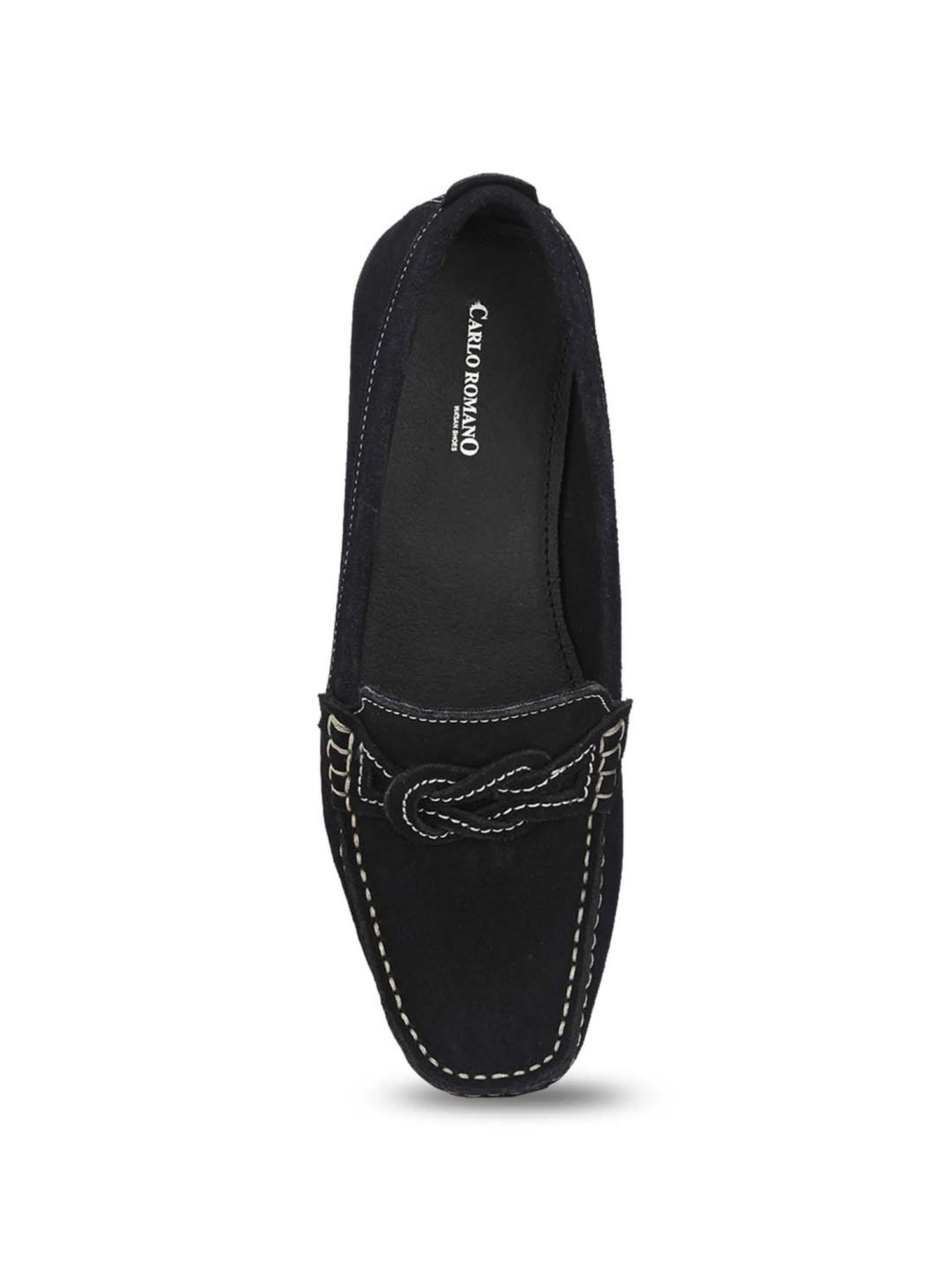 Carlo Romano Women's Black Casual Loafers