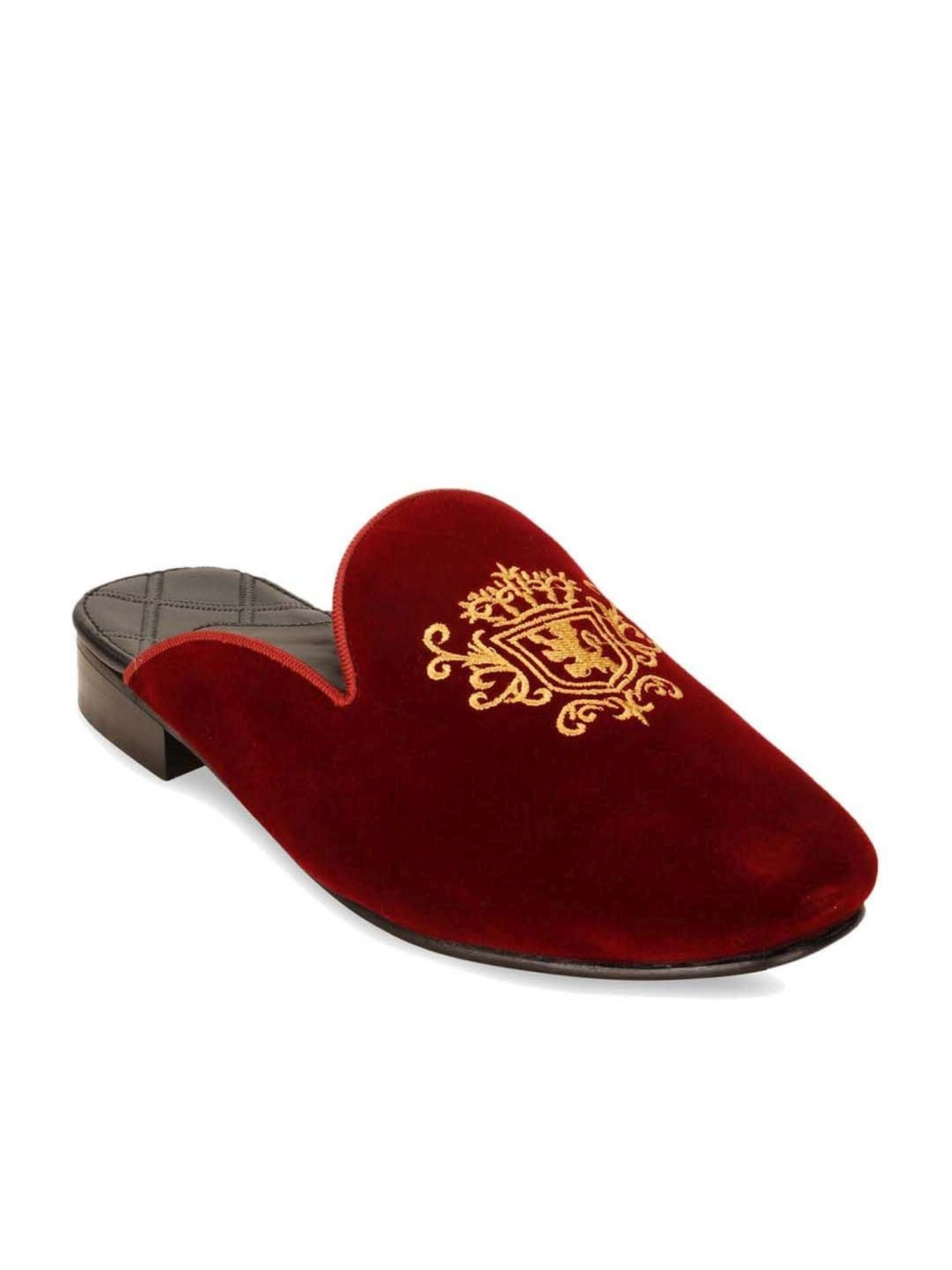 Imperio by Regal Men's Maroon Mule Shoes