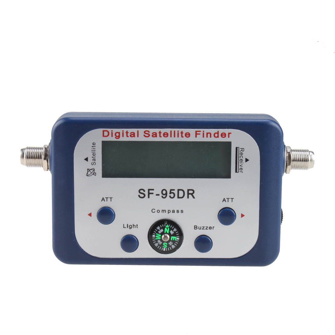 Original Digital Satellite Signal Meter Finder White Directv Dish LCD Screen Buzzer Compass FTA