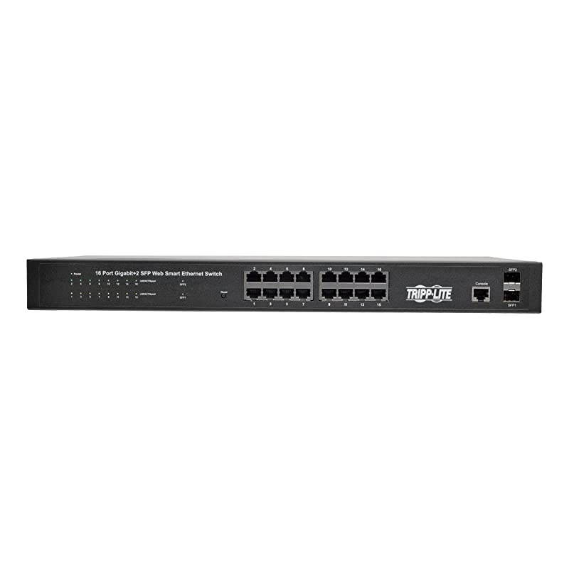 16-Port Gigabit Ethernet Switch L2 Managed 10/100/1000Mbps, 1U Rack-Mount / Desktop, 2 Dedicated Gigabit SFP Slots, 36Gbps (NGS16C2)