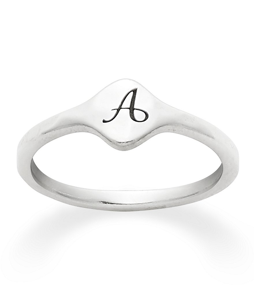 James Avery Petite Signet Initial Ring