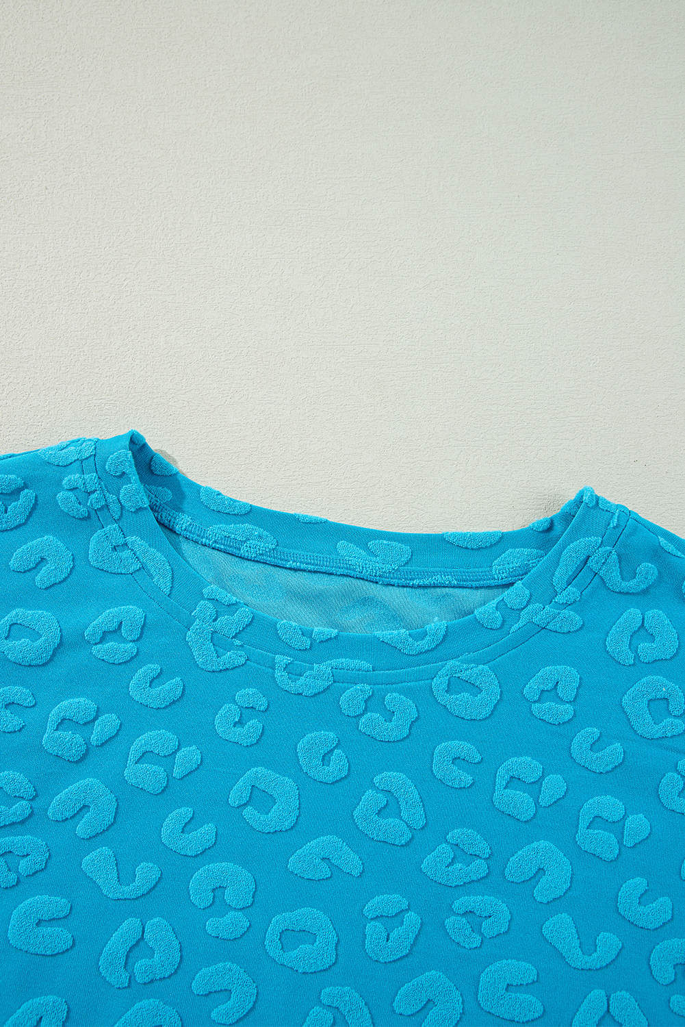 Green Solid Color Quilted Long Sleeve Top and Wide Leg Pants Set