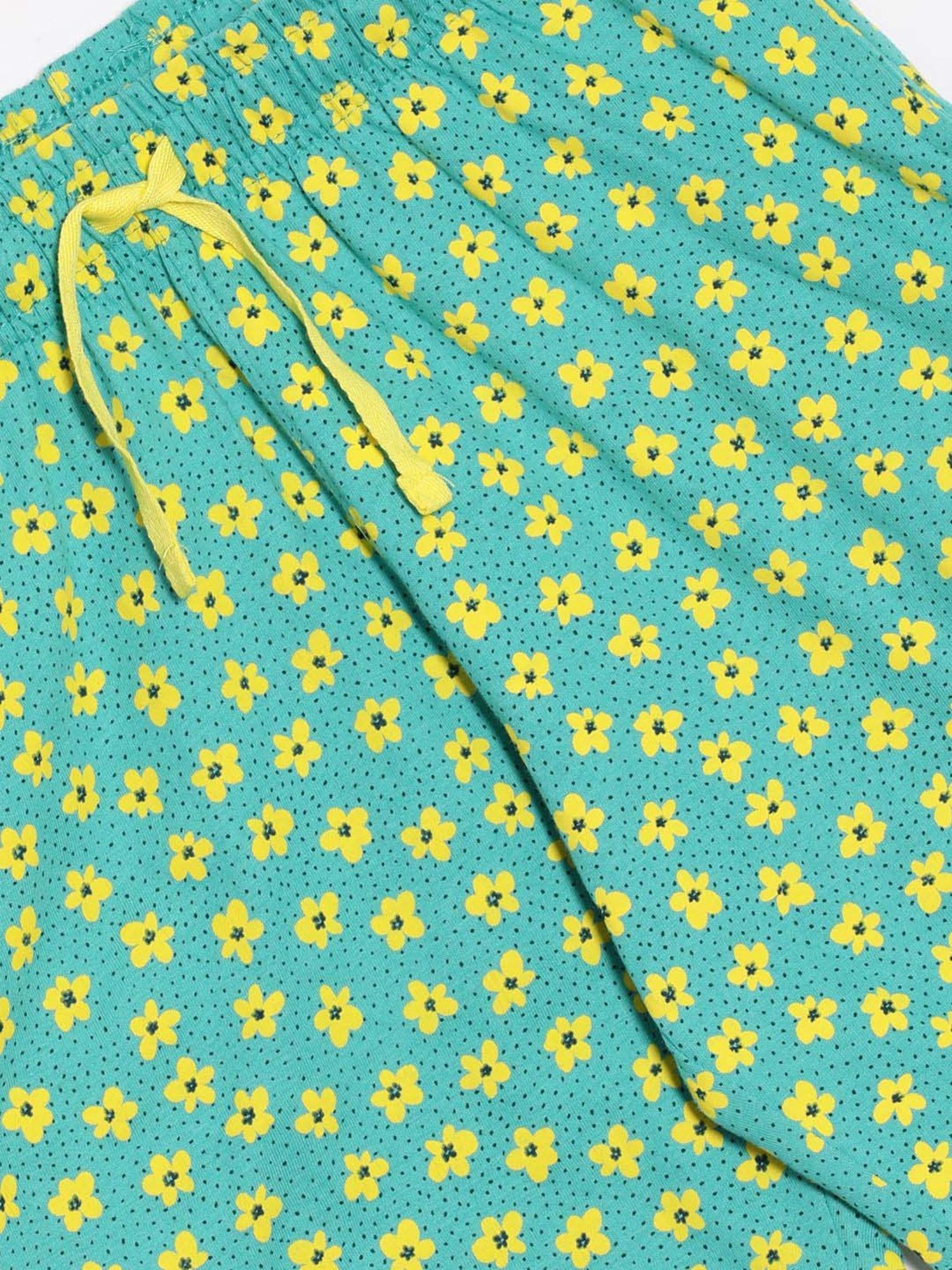 Kiddopanti Kids Coral & Neon Green Logo Cycling Shorts (Pack of 2)