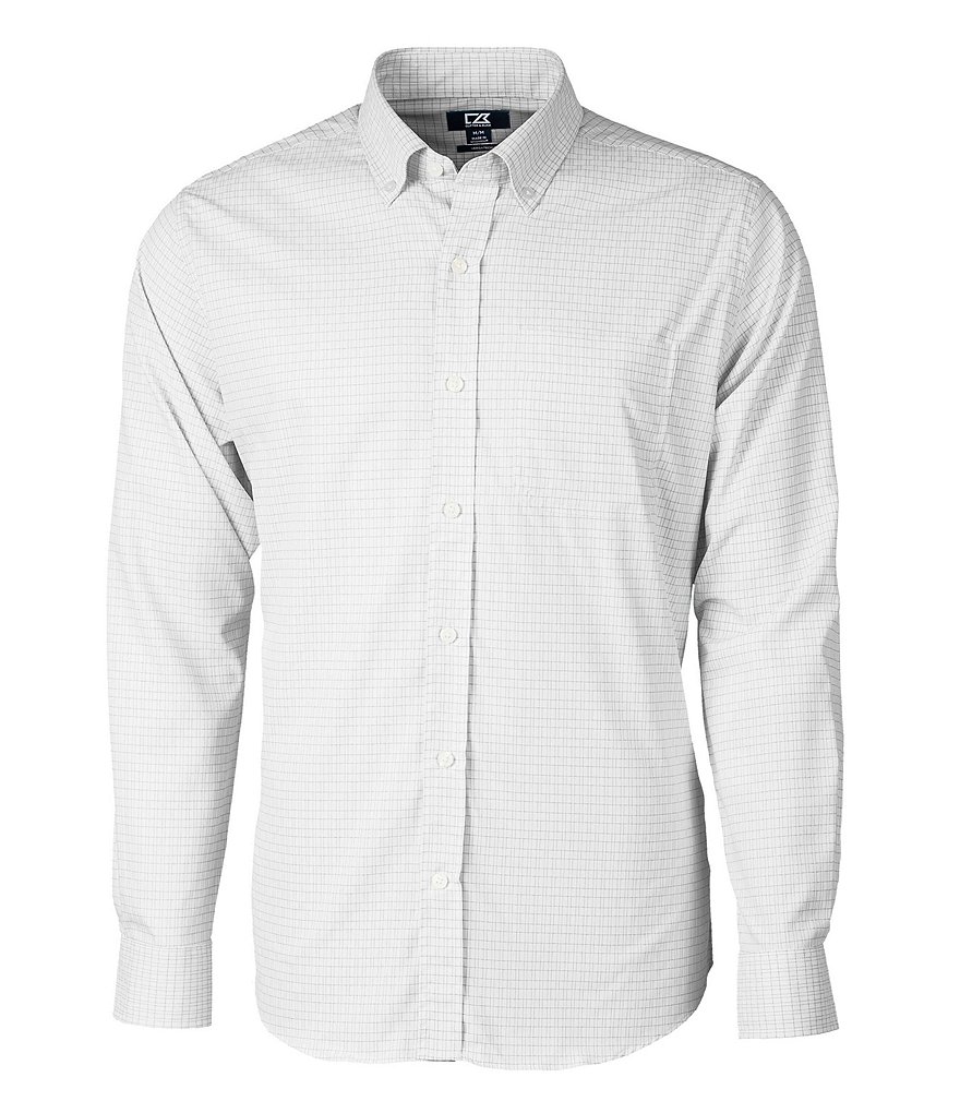 Gold Label Roundtree & Yorke Non-Iron Fitted Button-Down Collar Solid Dress Shirt