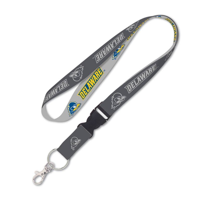 NCAA Delaware Fightin' Blue Hens Charcoal Lanyard