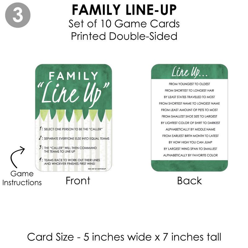 Big Dot of Happiness Family Tree Reunion - 4 Family Gathering Party Games - 10 Cards Each - Gamerific Bundle