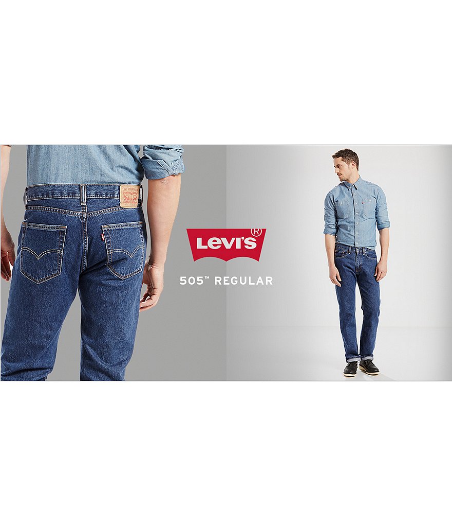 Levi's&reg; 505 Regular Fit Rigid Jeans