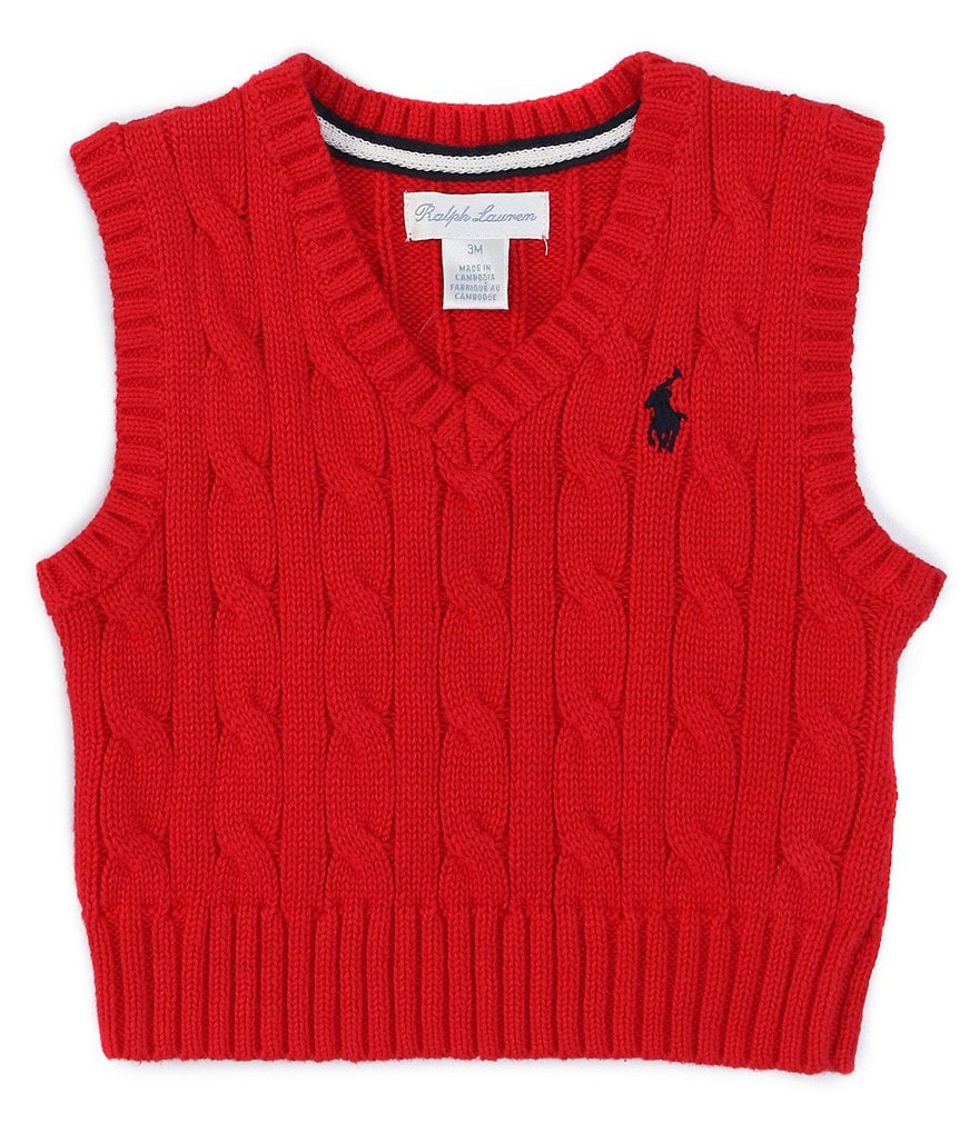 Ralph Lauren Baby Boys 3-24 Months Cable-Knit Sweater Vest