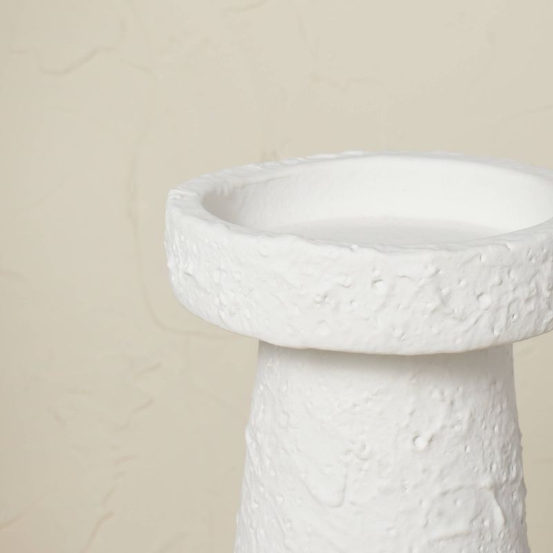 12" x 5" Terracotta Candle Holder Chalk White - Opalhouse™ designed with Jungalow™