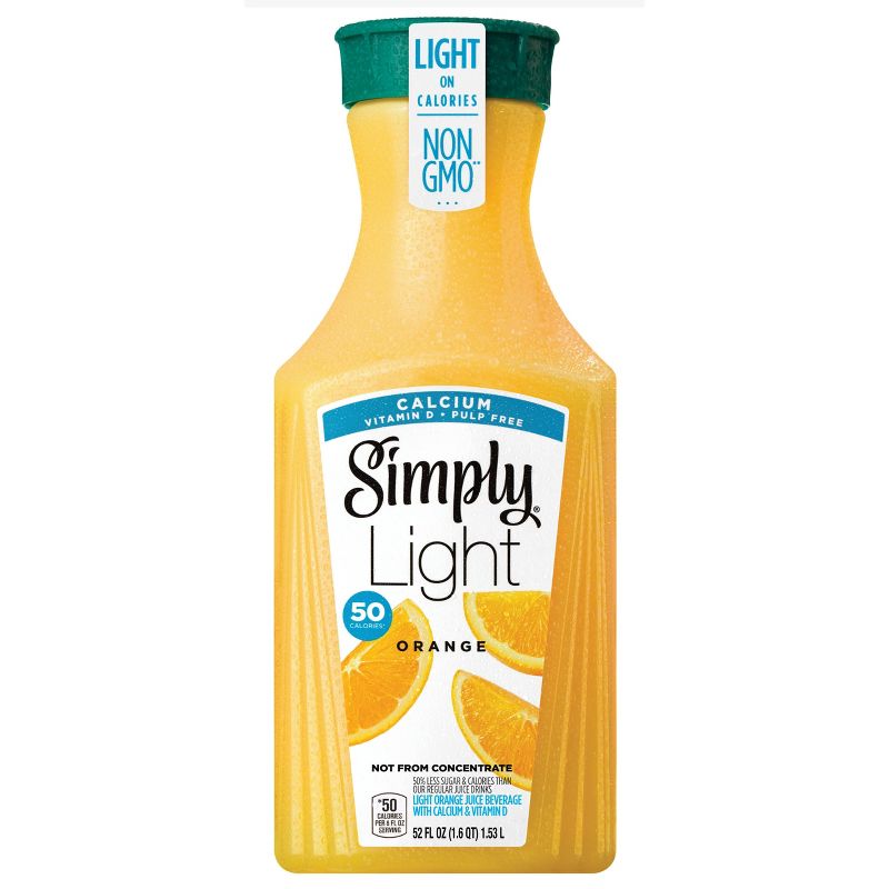 Simply Light Orange Pulp Free with Calcium & Vitamin D Juice - 52 fl oz