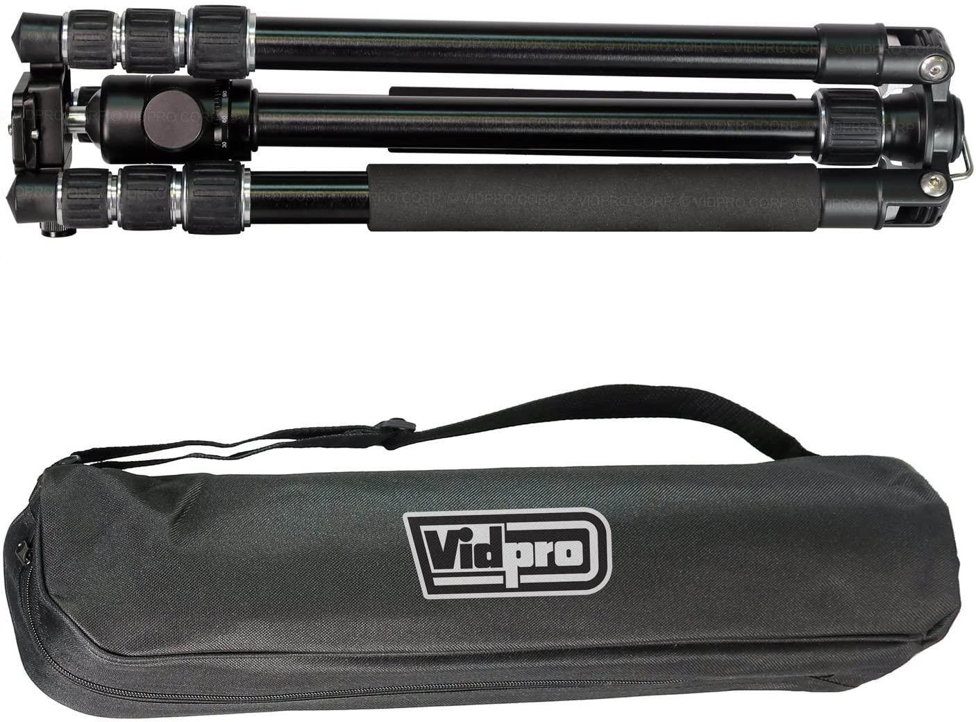 Vidpro AT-62 Venture Maxx 62"Professional Aluminum Travel Tripod with Ball Head & Case
