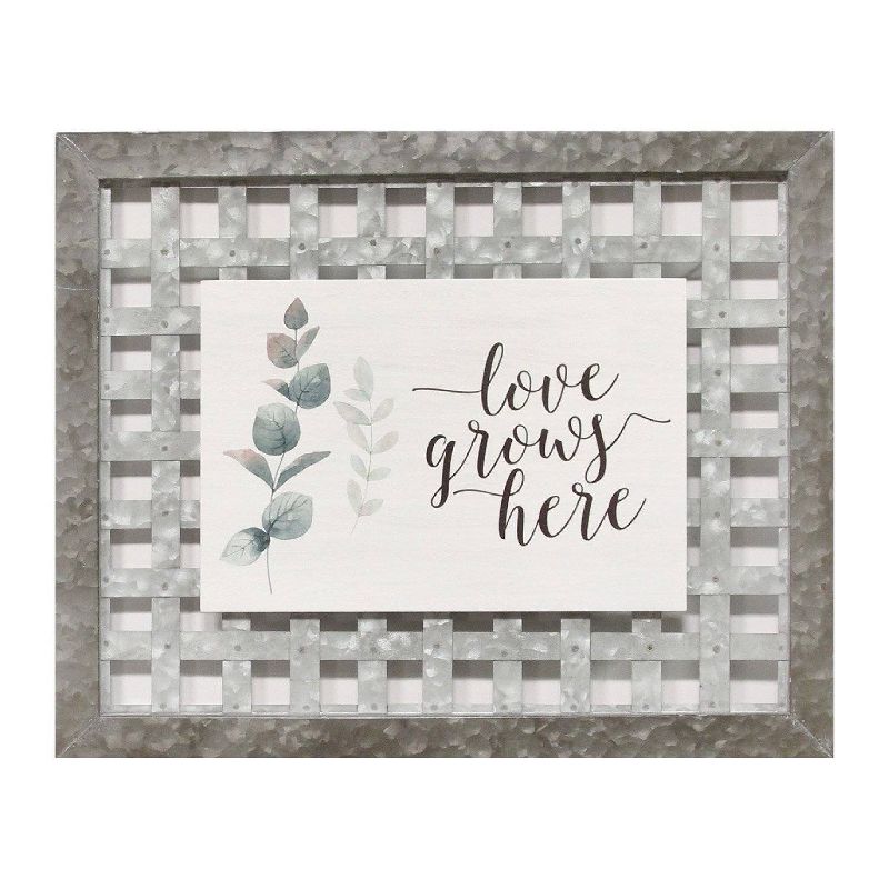 20" x 16.25" Love Grows Her" Wall Art - Stratton Home Décor