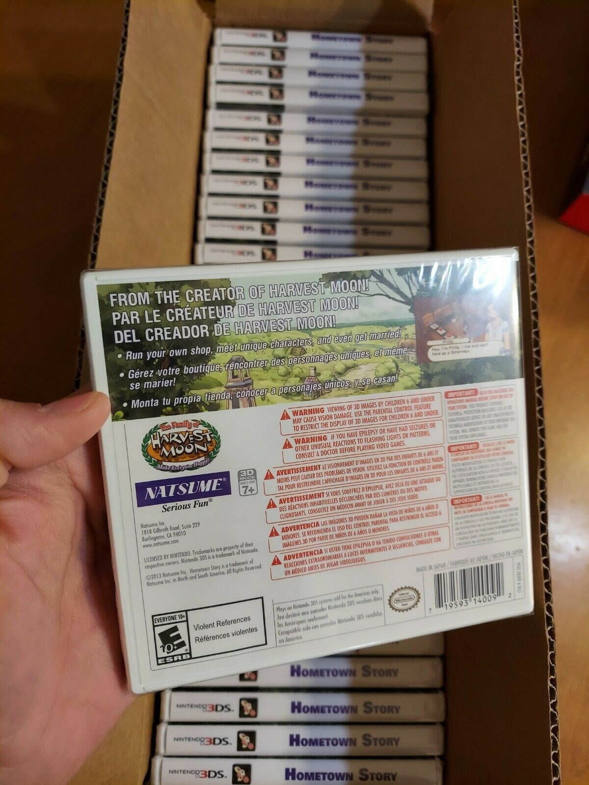 Nintendo 3Ds Hometown Story Harvest Moon FamilyFactory Sealed Natsume