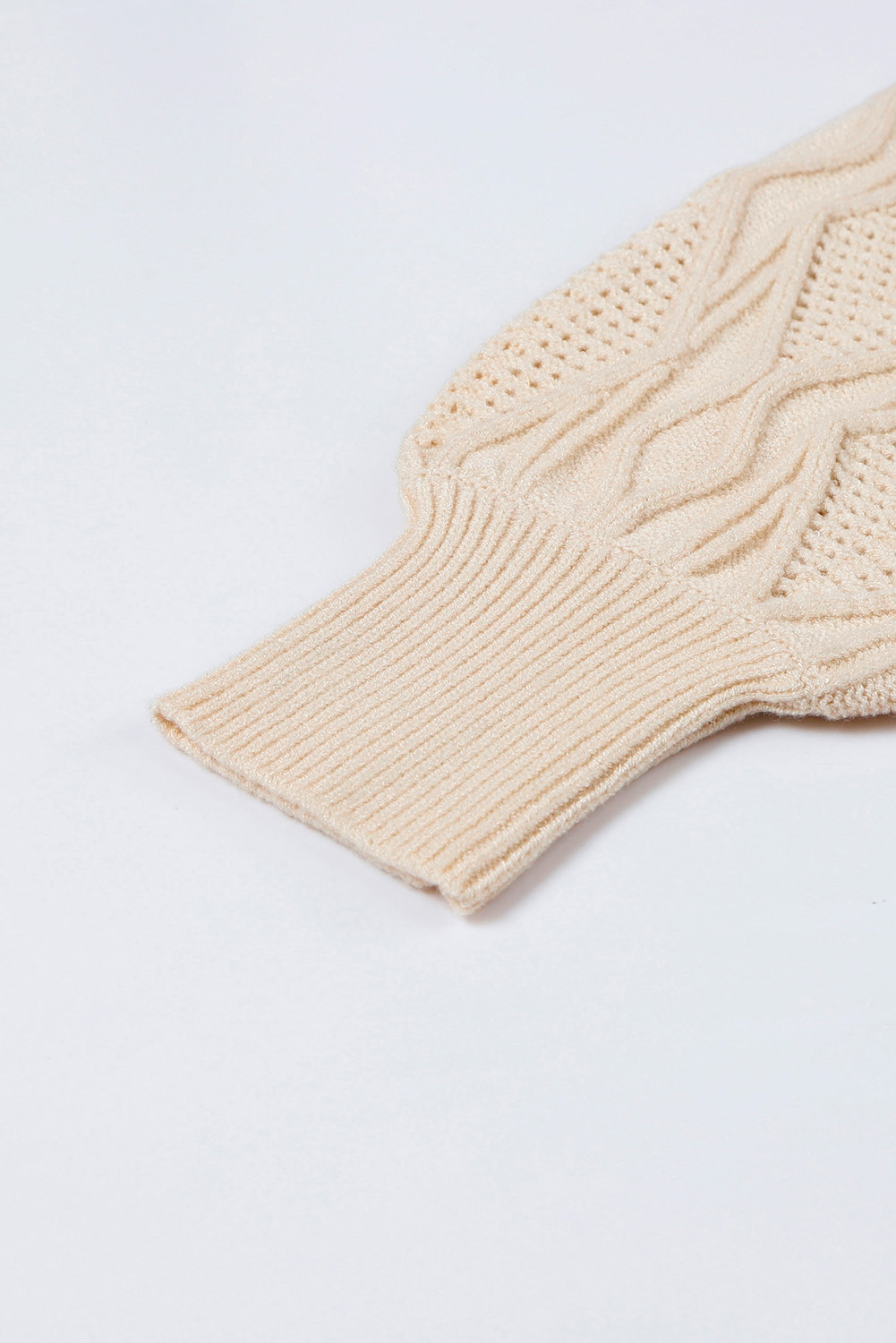 Khaki Star Pattern Drop Shoulder Sweater