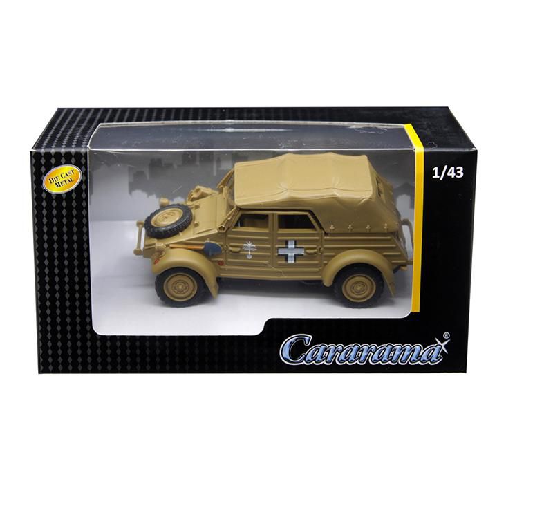 Volkswagen Kubelwagen Soft Top K Type 82 Tan 1/43 Diecast Model Car by Cararama