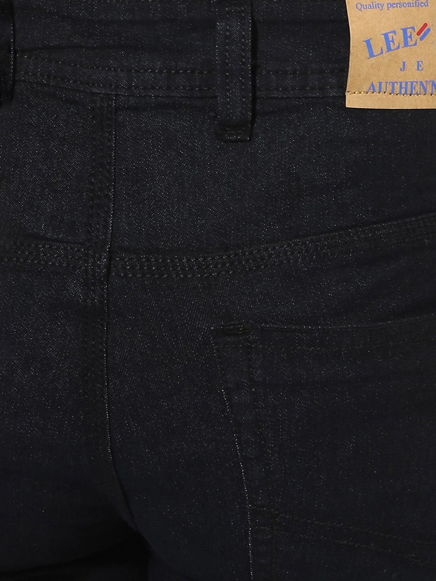 Hangup Plus Black Regular Fit Lightly Washed Jeans